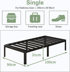Bed Frame with Rounded Corner