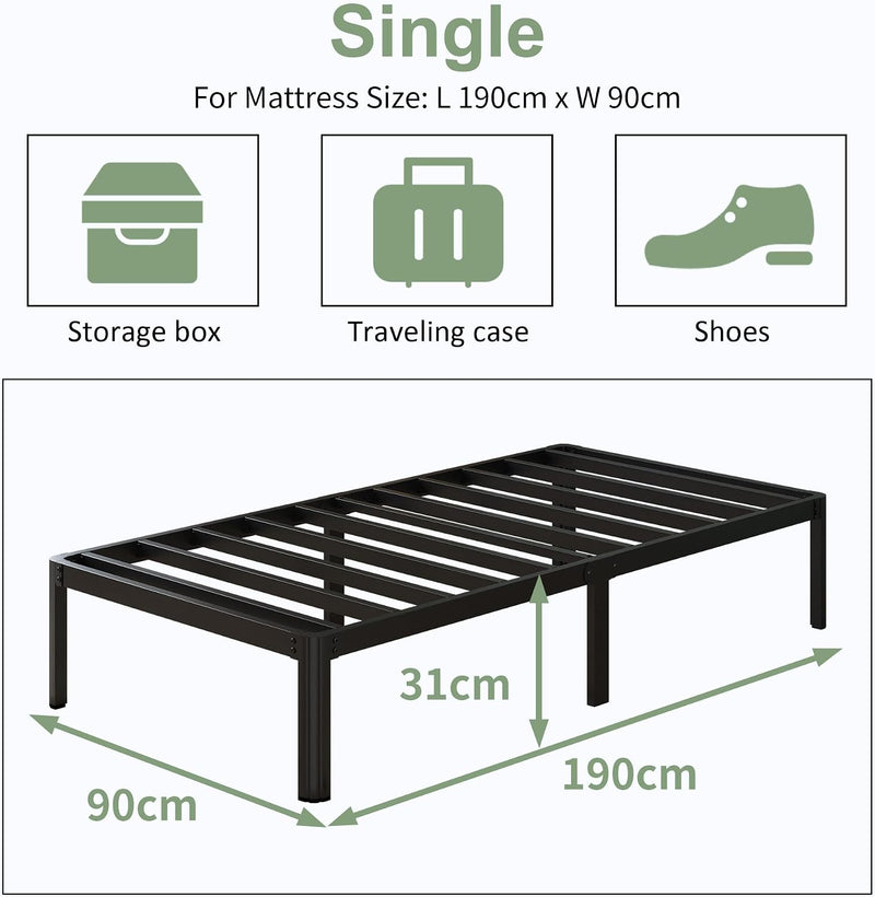 Bed Frame with Rounded Corner