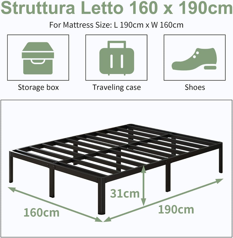 Bed Frame with Rounded Corner