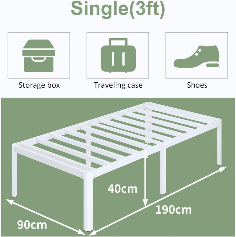 Bed Frame with Rounded Corners 41CM High