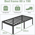 Bed Frame with Rounded Corners 41 High