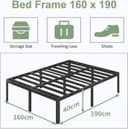 Bed Frame with Rounded Corners 41 High