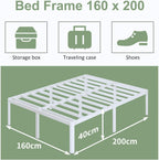Bed Frame with Rounded Corners 41 High