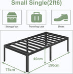 Bed Frame with Rounded Corners 41 High