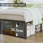 Bed Frame with Rounded Corners 41 High
