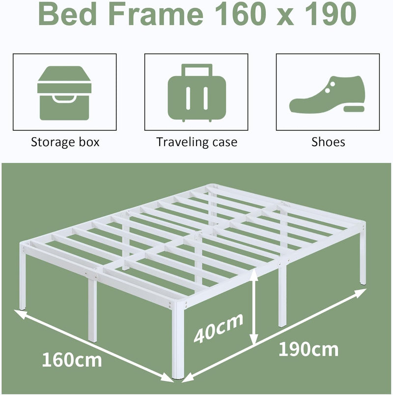 Bed Frame with Rounded Corners 41CM High