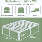 46CM High Bed Frame 6 with Rounded
