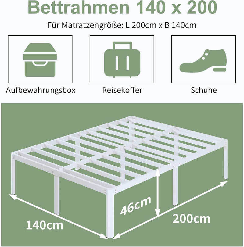 46CM High Bed Frame 6 with Rounded