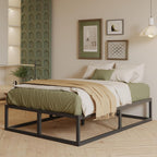 Bed Frame with Steel Slats Support