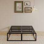 Bed Frame with Steel Slats Support