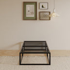 Bed Frame with Steel Slats Support