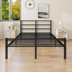 Bed Frame with Storage 3FT Metal Headboard