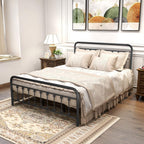 Bed Frame with Storage and Headboard Metal