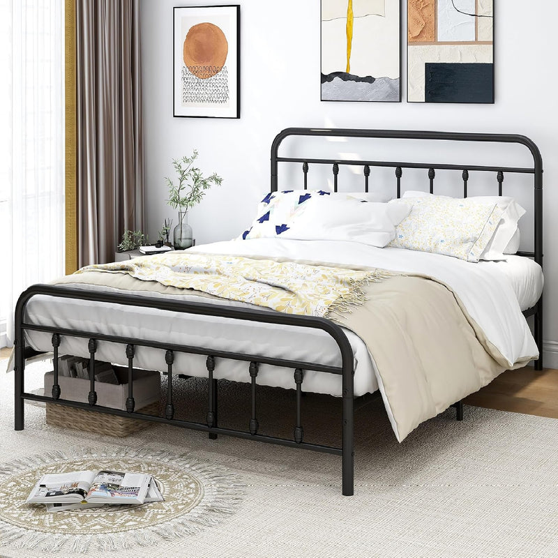 Bed Frame with Storage and Headboard Metal