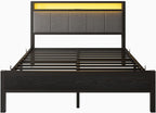 Bed Frame with Storage Headboard