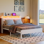 Bed Frame with Storage Headboard
