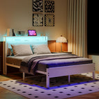 Bed Frame with Storage Headboard