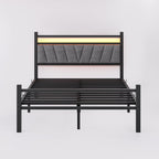 Bed Frame with Storage Headboard