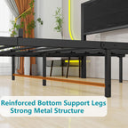 Bed Frame with Storage Headboard