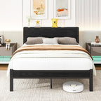 Bed Frame with Storage Headboard