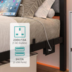 Bed Frame with Storage Headboard