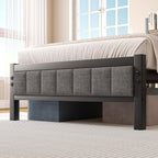 Bed Frame with Storage Headboard