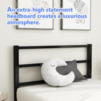 Bed Frame with Storage Metal Headboard and Footboard