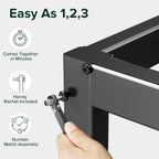 Bed Frame with Storage Space Underneath 14.2'' Height