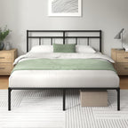Bed Frame with Storage Space Underneath 14.2'' Height