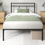 Bed Frame with Storage Space Underneath 14.2'' Height
