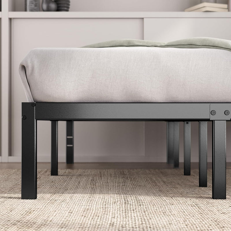 Bed Frame with Storage Space Underneath 14.2'' Height