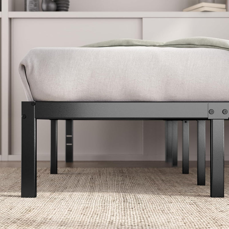 Bed Frame with Storage Space Underneath 14.2'' Height