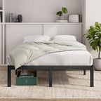 Bed Frame with Storage Space Underneath 14.2'' Height