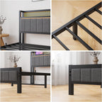 Bed Frames with Storage Headboard and Charging Station