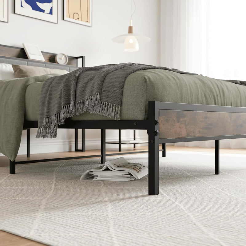 Bed Frames with Storage Headboard