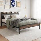 Bed Frames with Storage Headboard