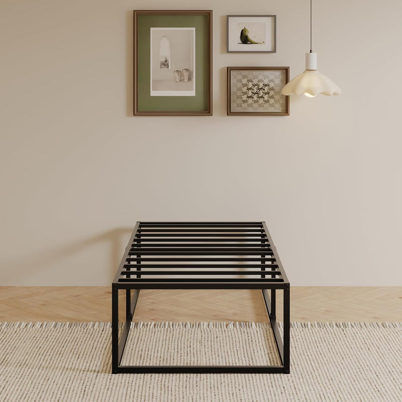 Bed Frame with Sturdy Slats Support