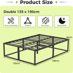 Bed Frame with Sturdy Slats Support