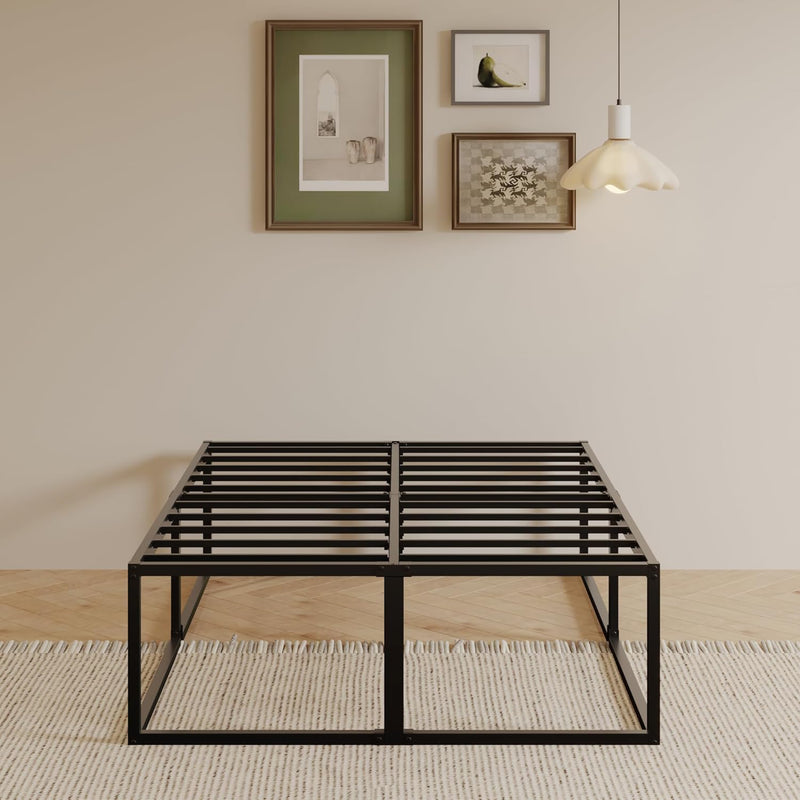 Bed Frame with Sturdy Slats Support
