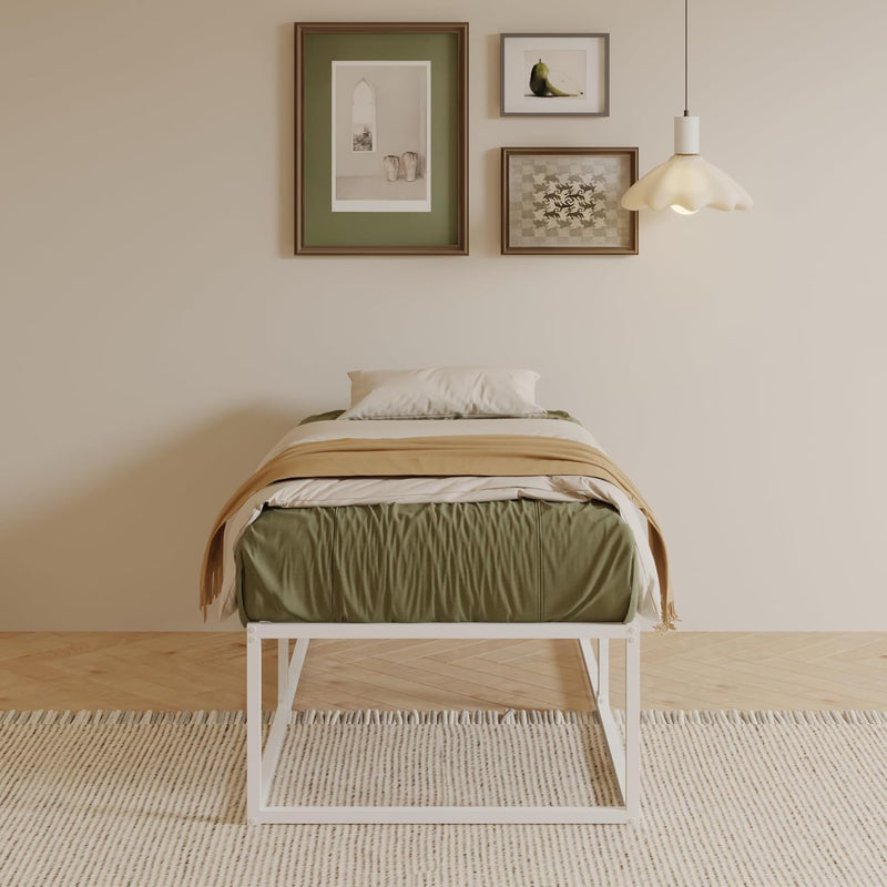 Bed Frame with Sturdy Slats Support