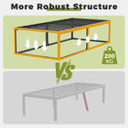 Bed Frame with Sturdy Slats Support