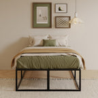 Bed Frame with Sturdy Slats Support