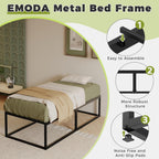 Bed Frame with Sturdy Slats Support