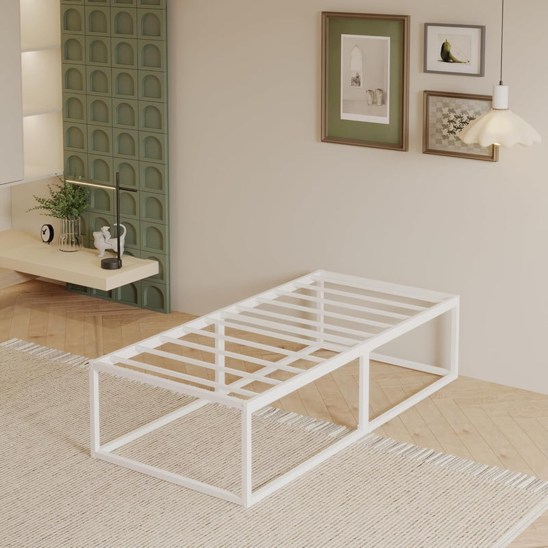 Bed Frame with Sturdy Slats Support
