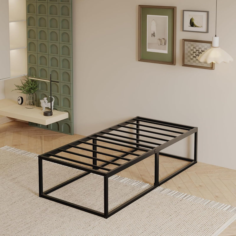 Bed Frame with Sturdy Slats Support