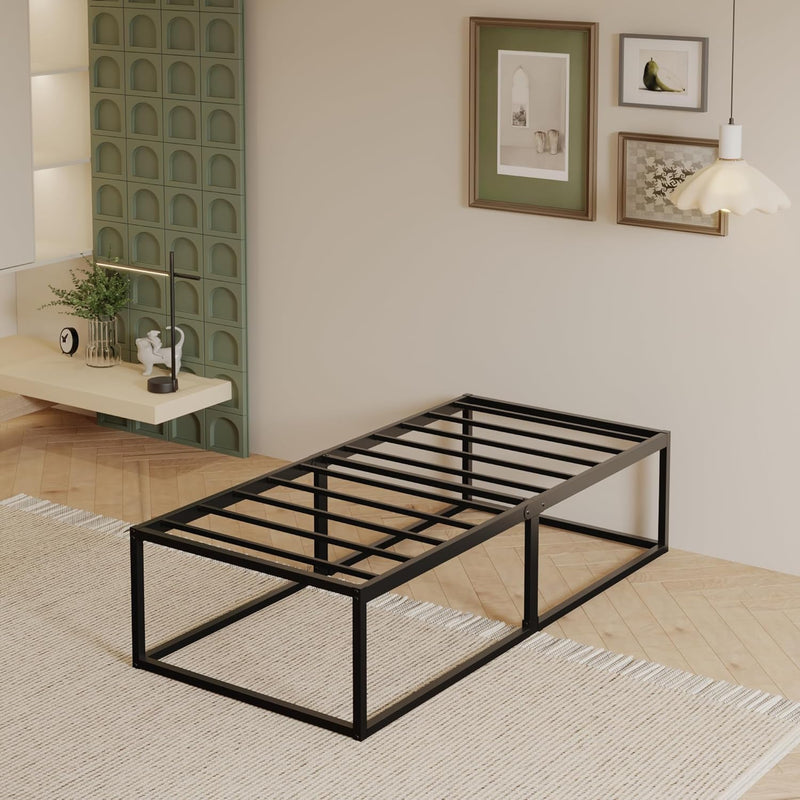 Bed Frame with Sturdy Slats Support