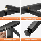 Bed Frame with Sturdy Steel Slats Support Platform
