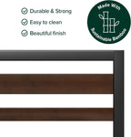 Bed Frame with Underbed Storage Metal Base Steel