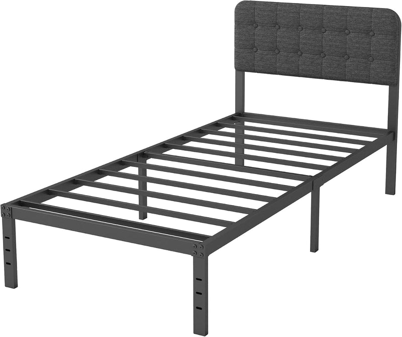 Bed Frame with Upholstered Headboard