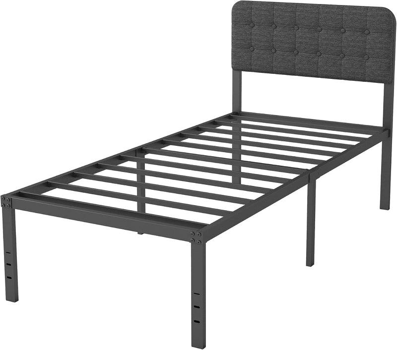 Bed Frame with Upholstered Headboard